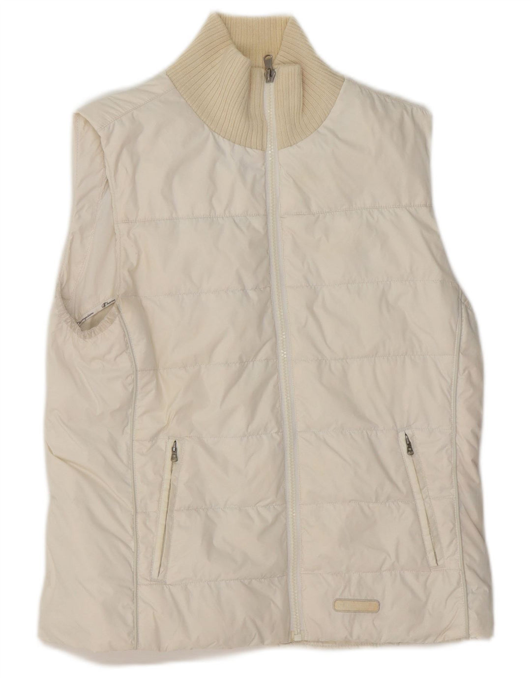 Gilet imbottito da donna CHAMPION UK 10 piccolo bianco