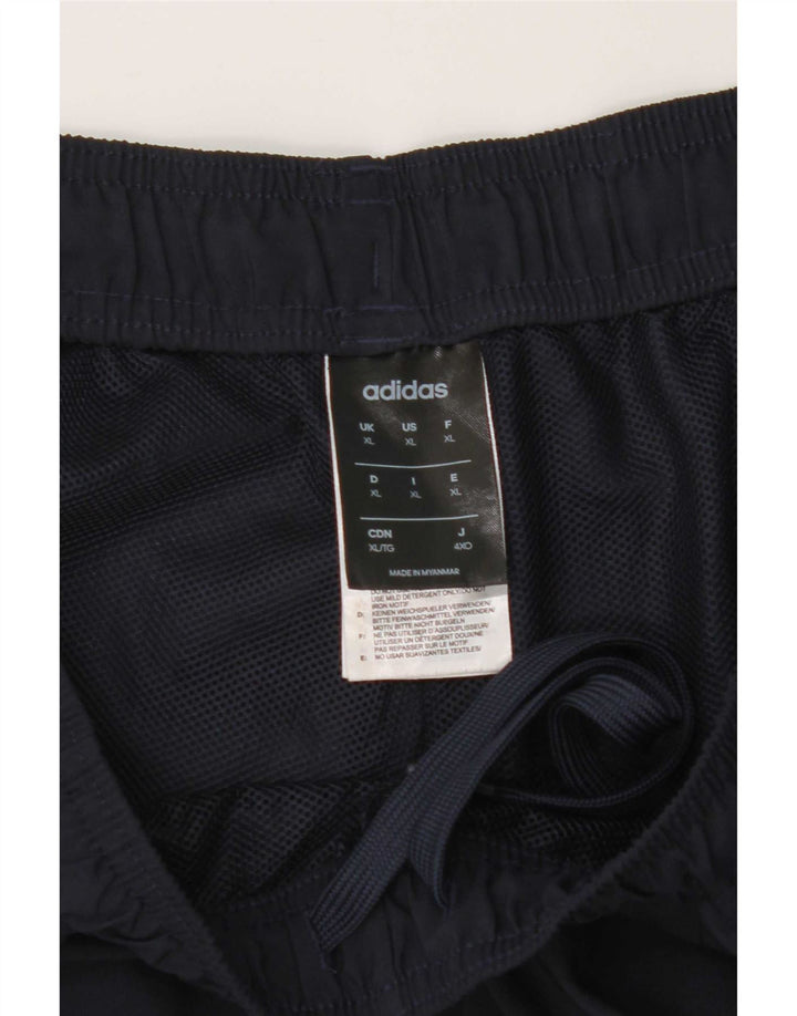Pantaloncini sportivi da uomo Adidas XL blu navy in poliestere