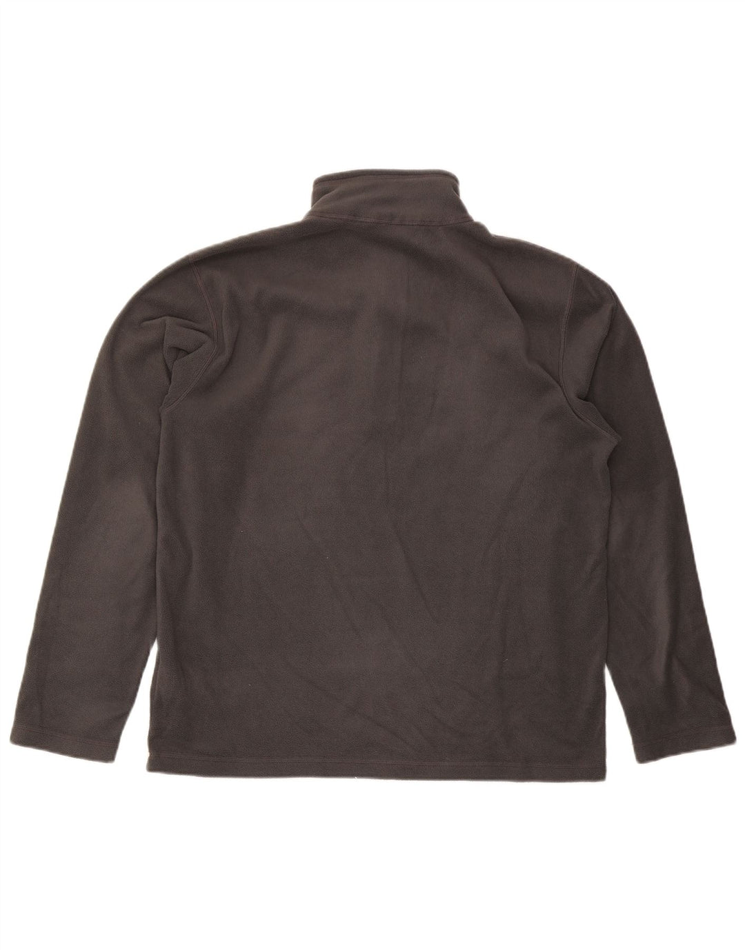 Maglione in pile da uomo The North Face con zip e collo, grande, in poliestere grigio