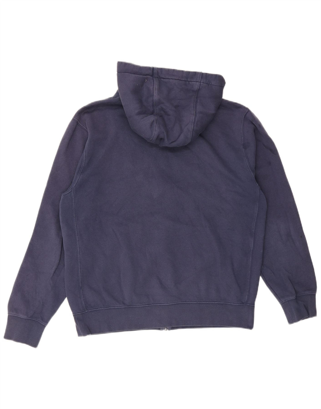 Maglione con cappuccio e zip da uomo NIKE in cotone blu navy medio