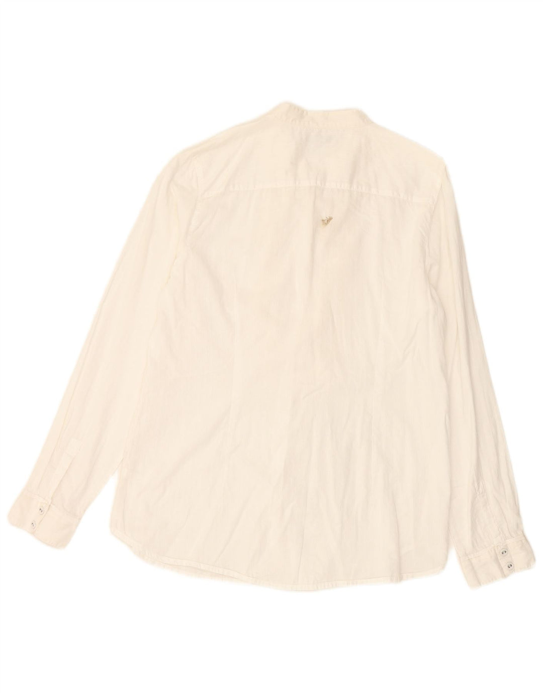 GAP Womens Ruffle Front Shirt Blouse UK 16 Large White Cotton