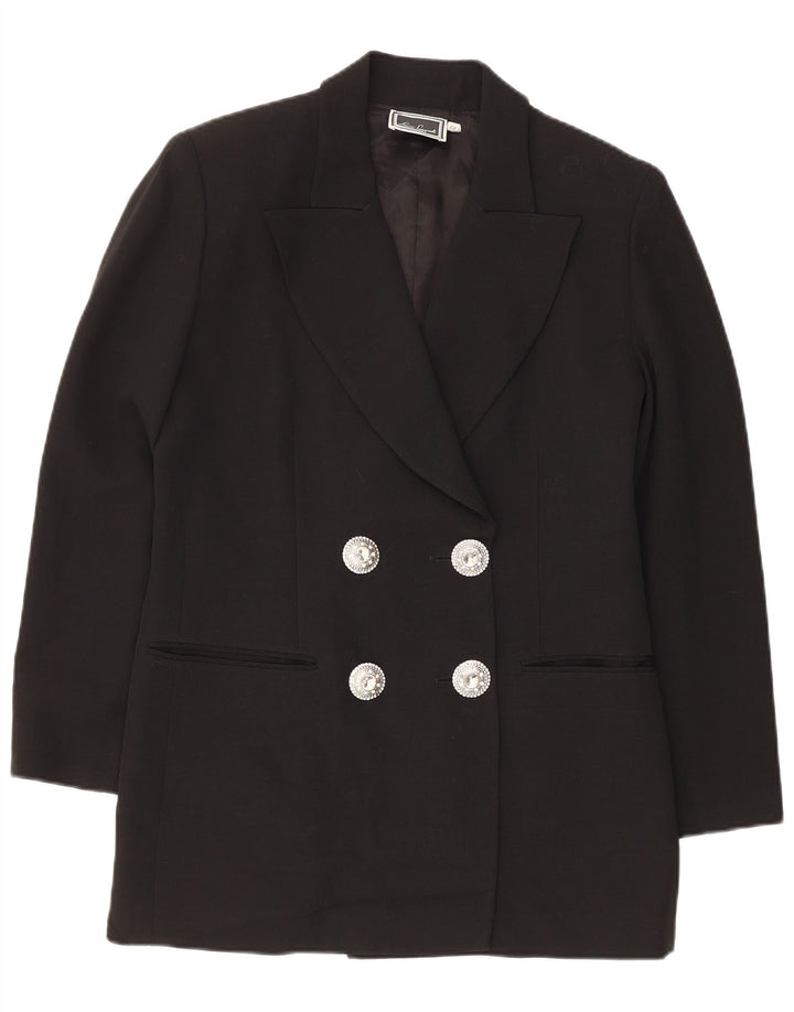 Giacca Blazer Doppiopetto Donna Luisa Spagnoli IT 44 Media Nera