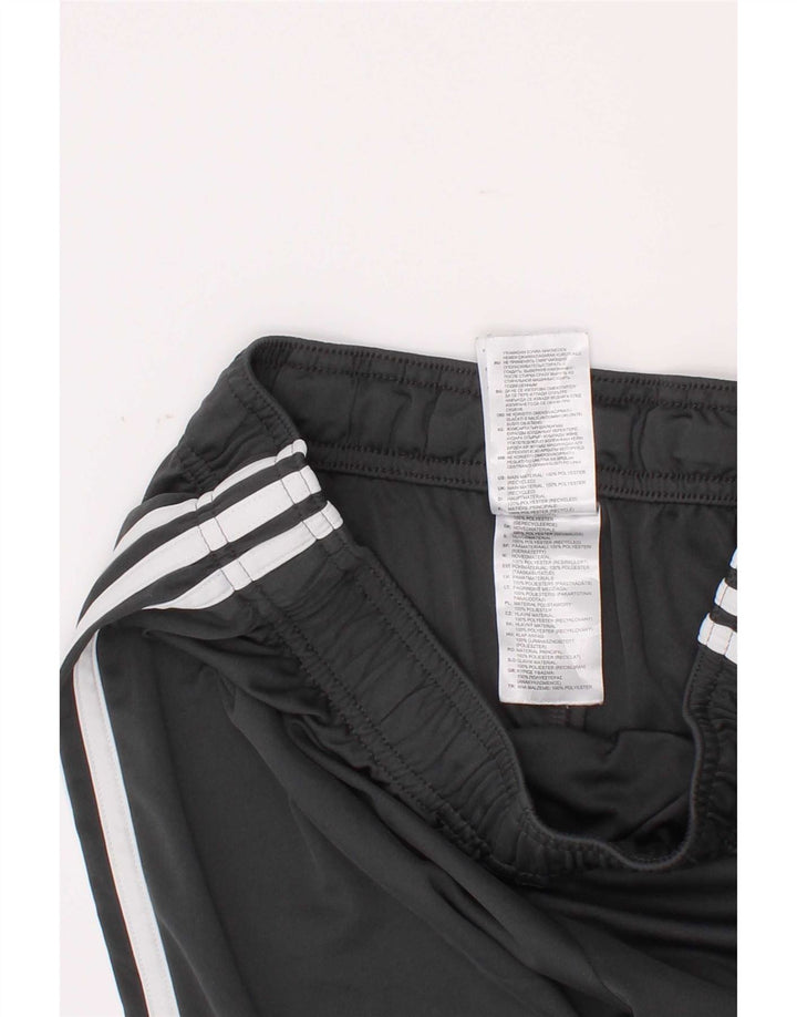 Pantaloncini sportivi Adidas da ragazzo 13-14 anni in poliestere color block grigio
