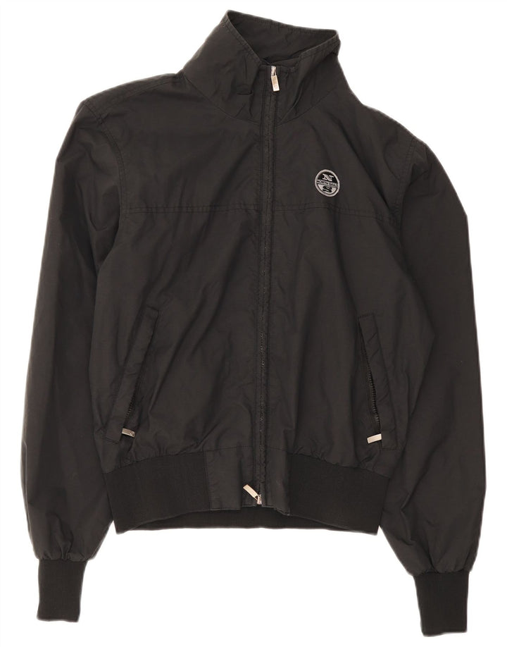 Giacca antipioggia da uomo North Sails UK 36 Small nera in poliammide