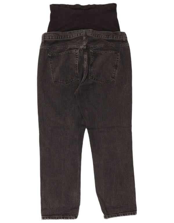 Topshop Jeans dritti premaman da donna W28 L26 viscosa nera