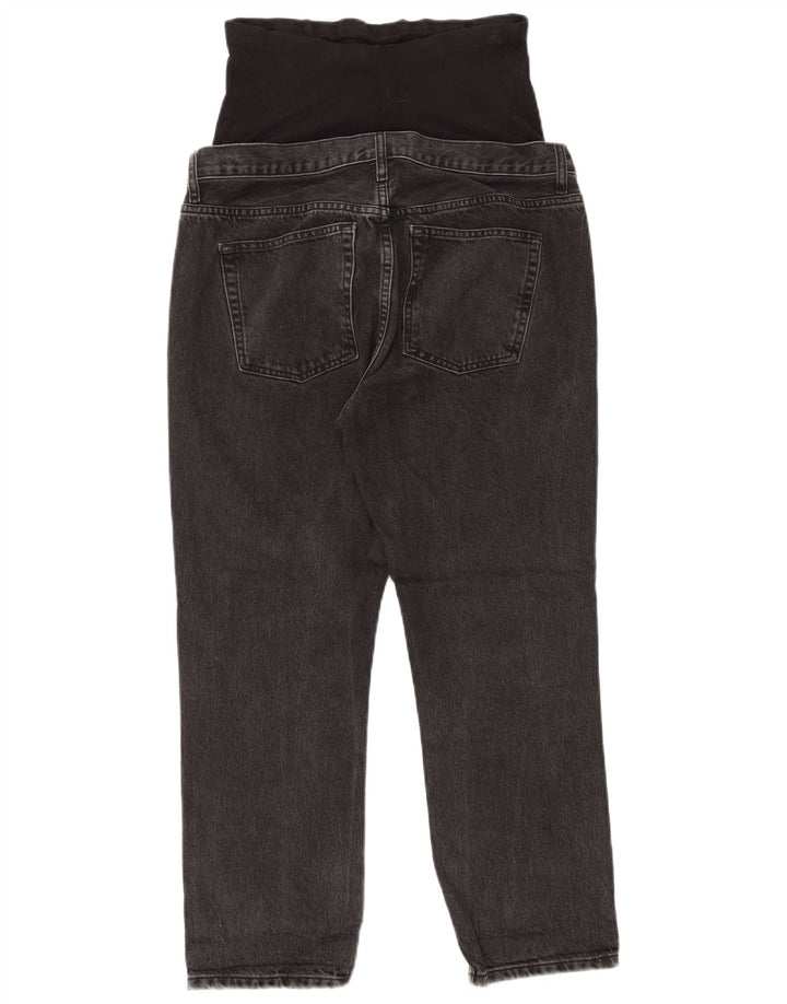 Topshop Jeans dritti premaman da donna W28 L26 viscosa nera