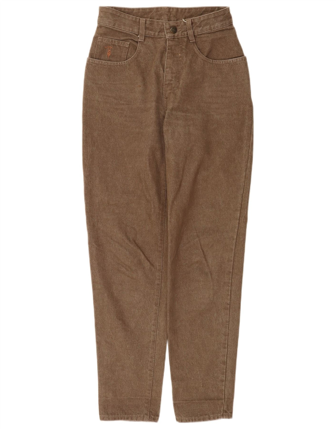 Jeans Trussardi Donna Tapered W28 L30 Cotone Marrone