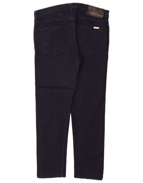 Jeans dritti da donna ARMANI EXCHANGE W33 L29 Blu navy