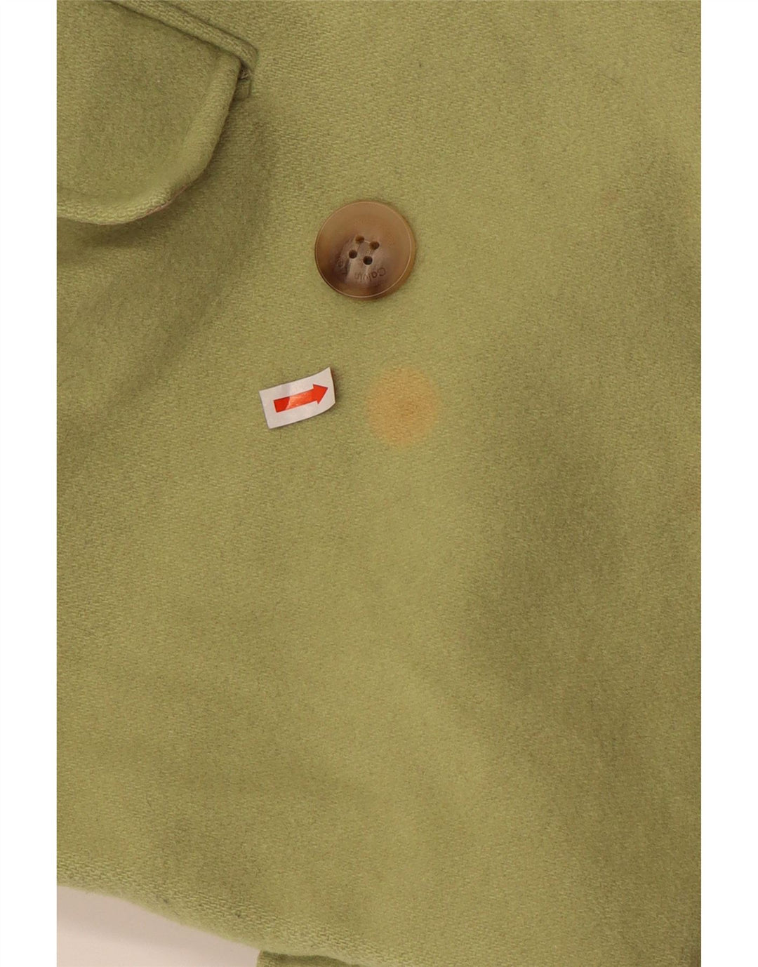 CALVIN KLEIN Womens Double Breasted Blazer Jacket Size 6 Medium Green Wool