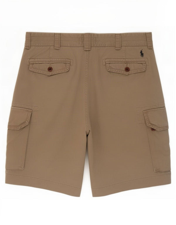 Pantaloncini cargo da uomo Polo Ralph Lauren W36 grandi in cotone beige