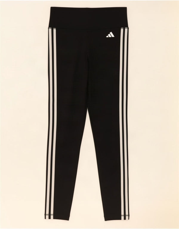 Leggings aderenti da donna Adidas UK 8/10 Small Poliestere nero