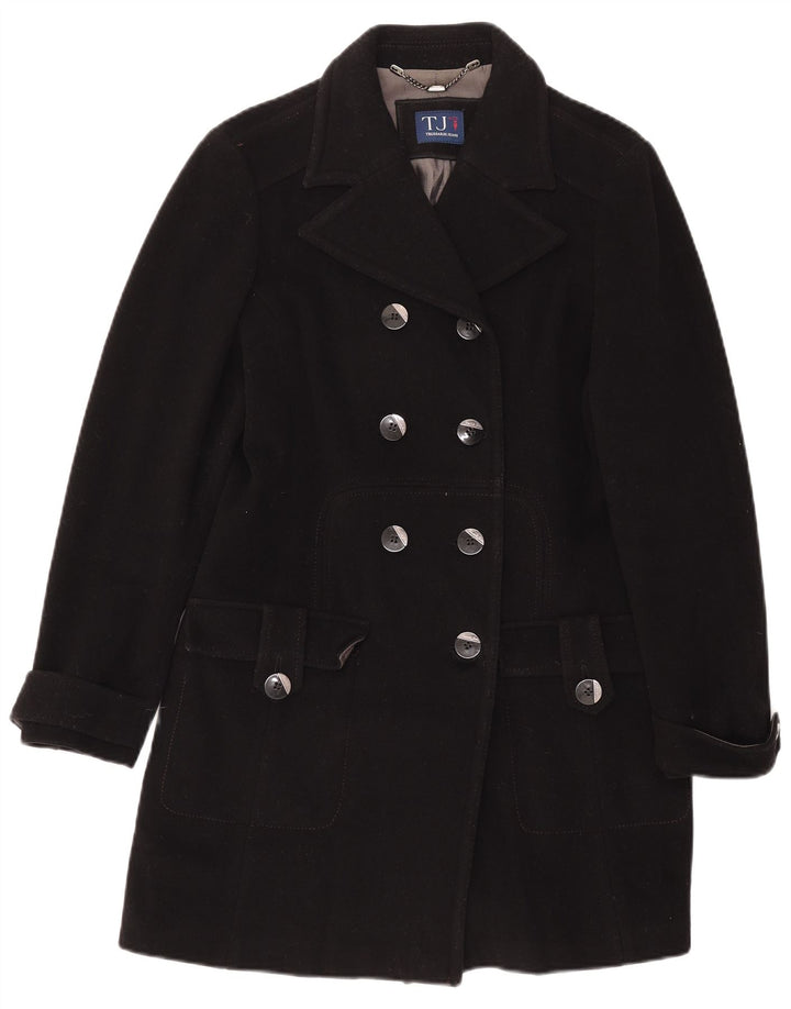 Cappotto Doppiopetto Donna Trussardi Jeans IT 44 Medio Lana Nero
