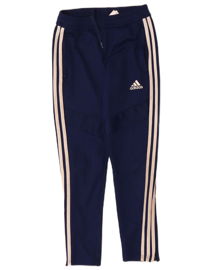Pantaloni da tuta ADIDAS Aeroready da bambino 9-10 anni in poliestere blu navy