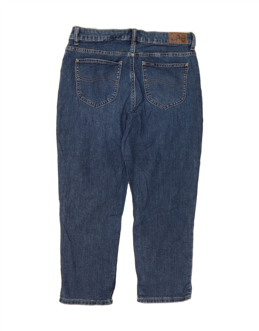 LEE Womens Mid Rise Regular Fit Capri Jeans US 10 Large W32 L23 Blue Vintage Lee and Second-Hand Lee from Messina Hembry 