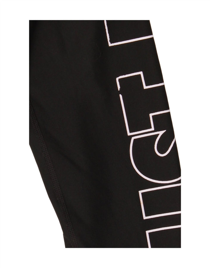 Leggings grafici Nike Dri Fit da donna UK 10 piccoli poliestere nero