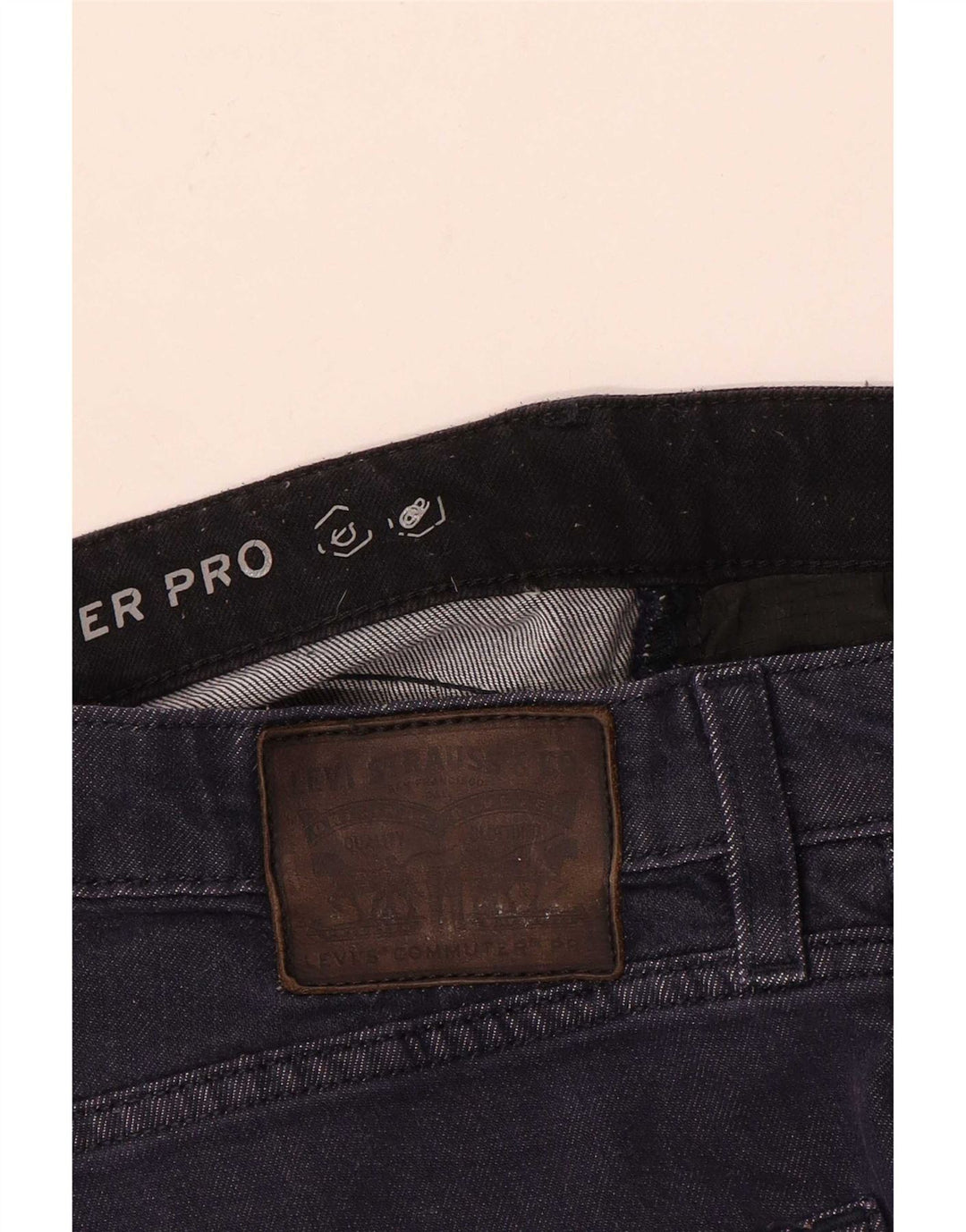 Jeans dritti da uomo Levi's Commuter W32 L28 Blu Navy