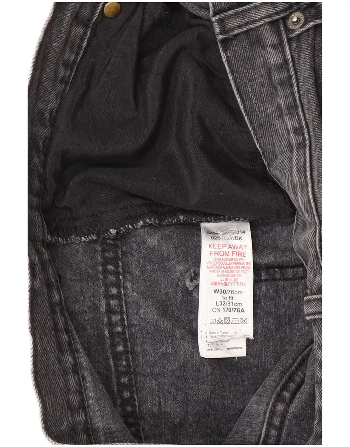 Jeans larghi larghi da donna Topshop W30 L32 poliestere nero