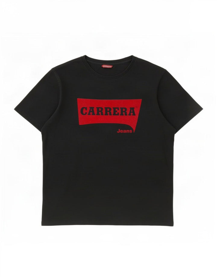 T-shirt grafica da uomo Carrera Top grande nera