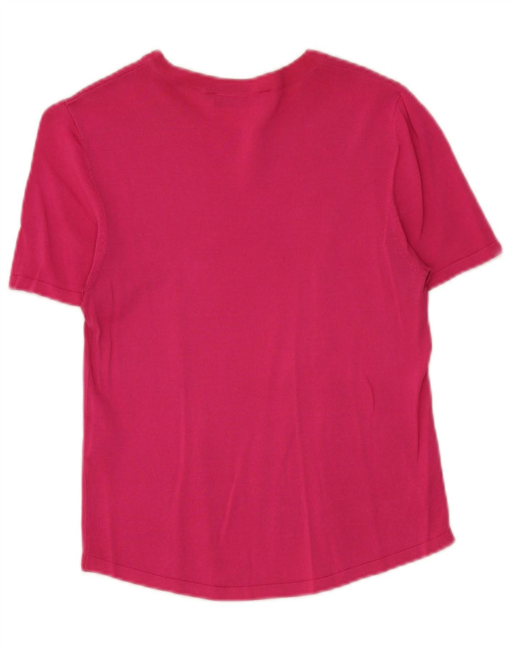 T-shirt Zara da donna Top UK 12 viscosa rosa medio