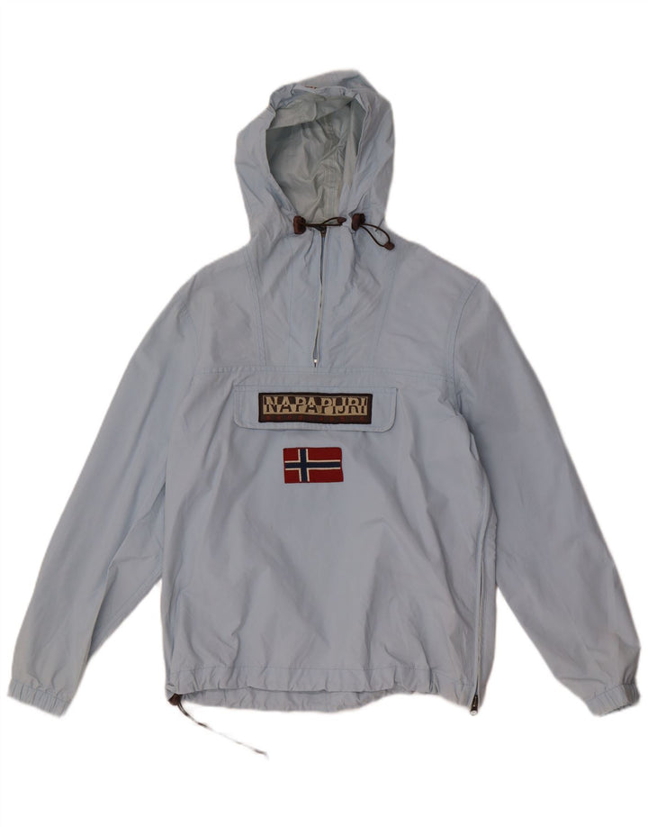 Giacca antipioggia oversize con cappuccio da donna Napapijri UK 10 piccola blu