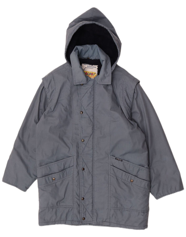 Giacca Sherpa da uomo con cappuccio Polbot UK 42 XL poliestere blu