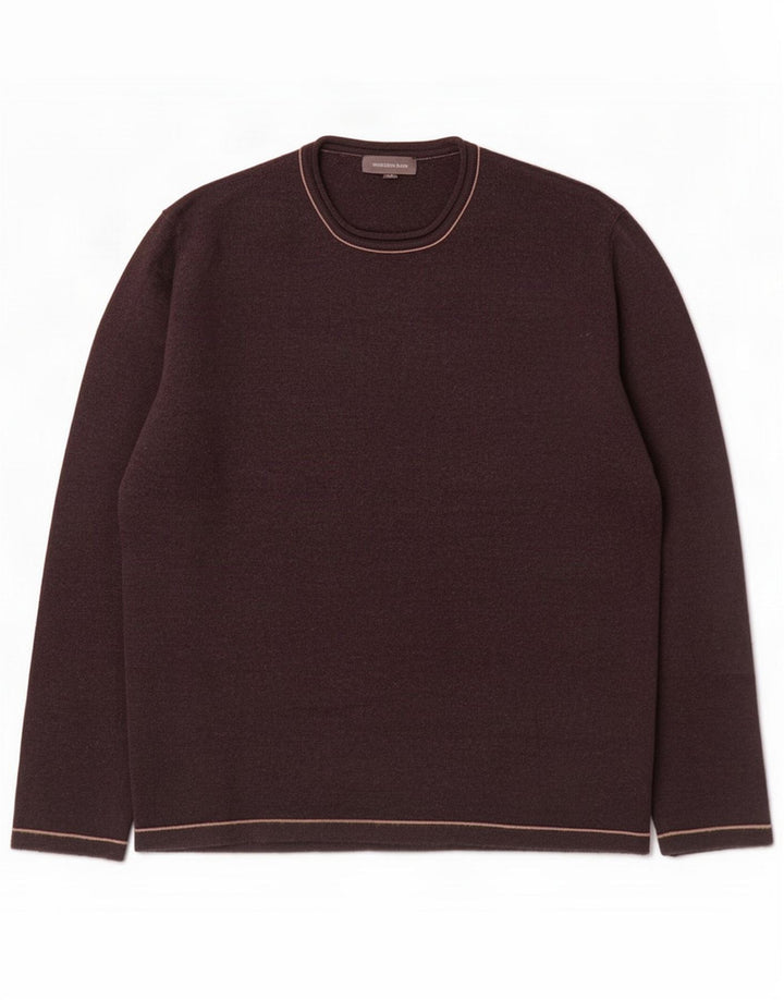 Massimo Dutti maglione girocollo da donna UK 14 lana grigio medio
