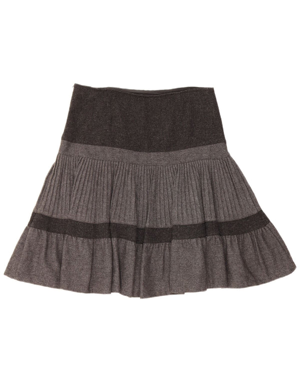 Gonna a trapezio da donna Benetton W32 Large Grigio Colorblock