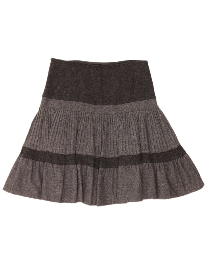 Gonna a trapezio da donna Benetton W32 Large Grigio Colorblock