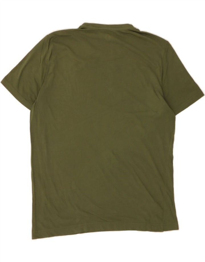 DACK'S Mens Graphic T-Shirt Top Large Green Vintage Dack's and Second-Hand Dack's from Messina Hembry 