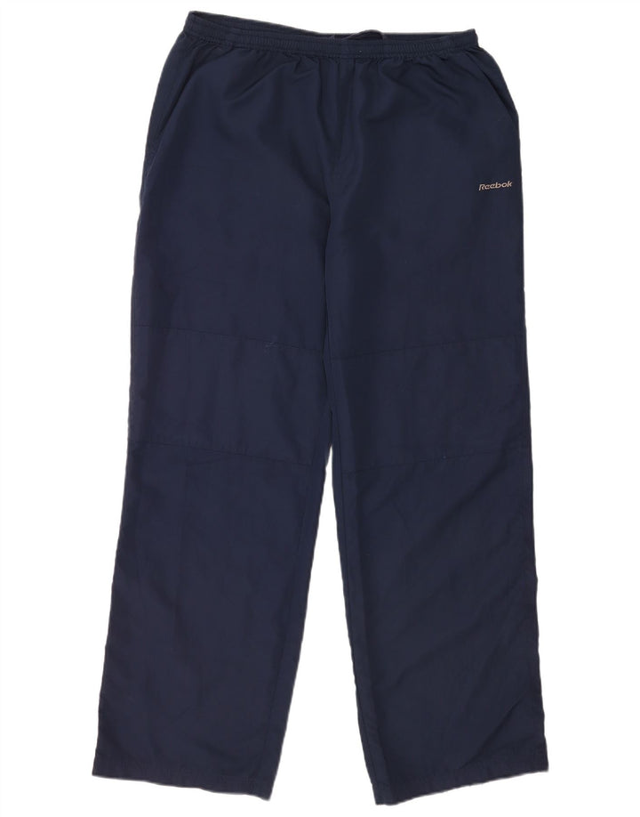Pantaloni della tuta da ragazzo Reebok 15-16 anni in poliestere blu navy