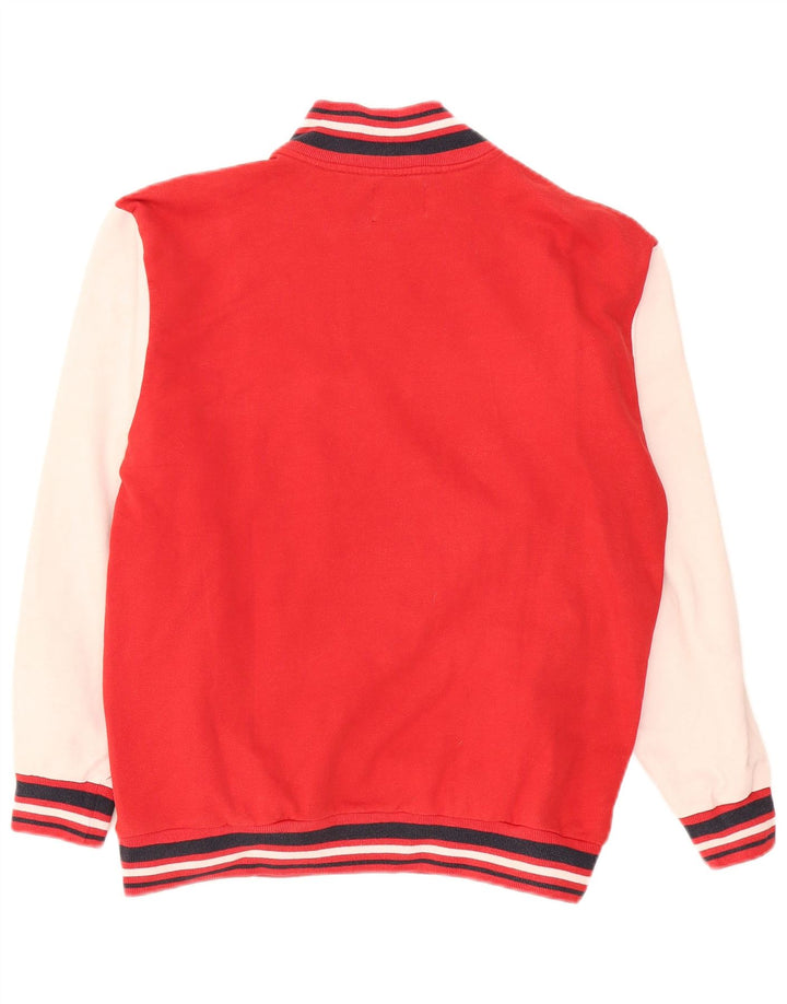 Sergio Tacchini Felpa grafica da uomo Maglione Large Rosso Colorblock