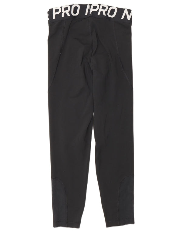 Leggings grafici da donna Nike piccoli sportivi in poliestere nero