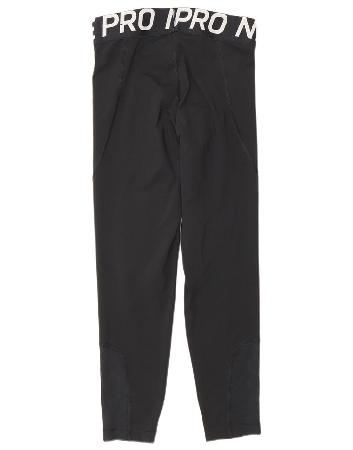 Leggings grafici da donna Nike piccoli sportivi in poliestere nero