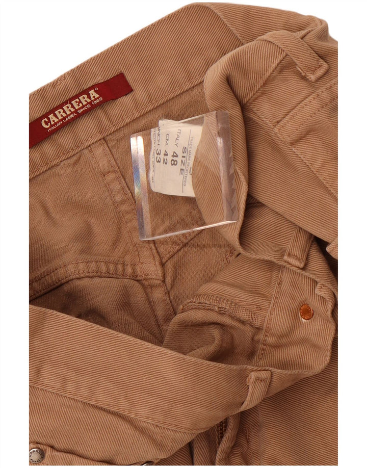 Jeans dritti da uomo Carrera 700 W33 L28 cotone marrone