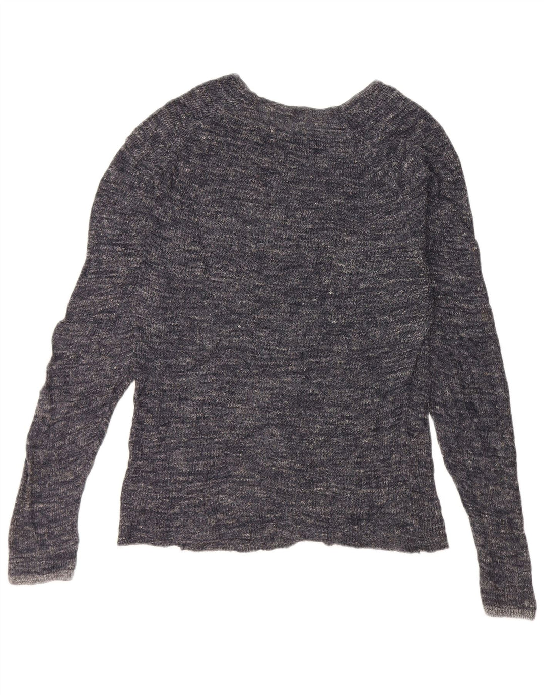 Maglione maglione girocollo da uomo Zara grande blu navy screziato