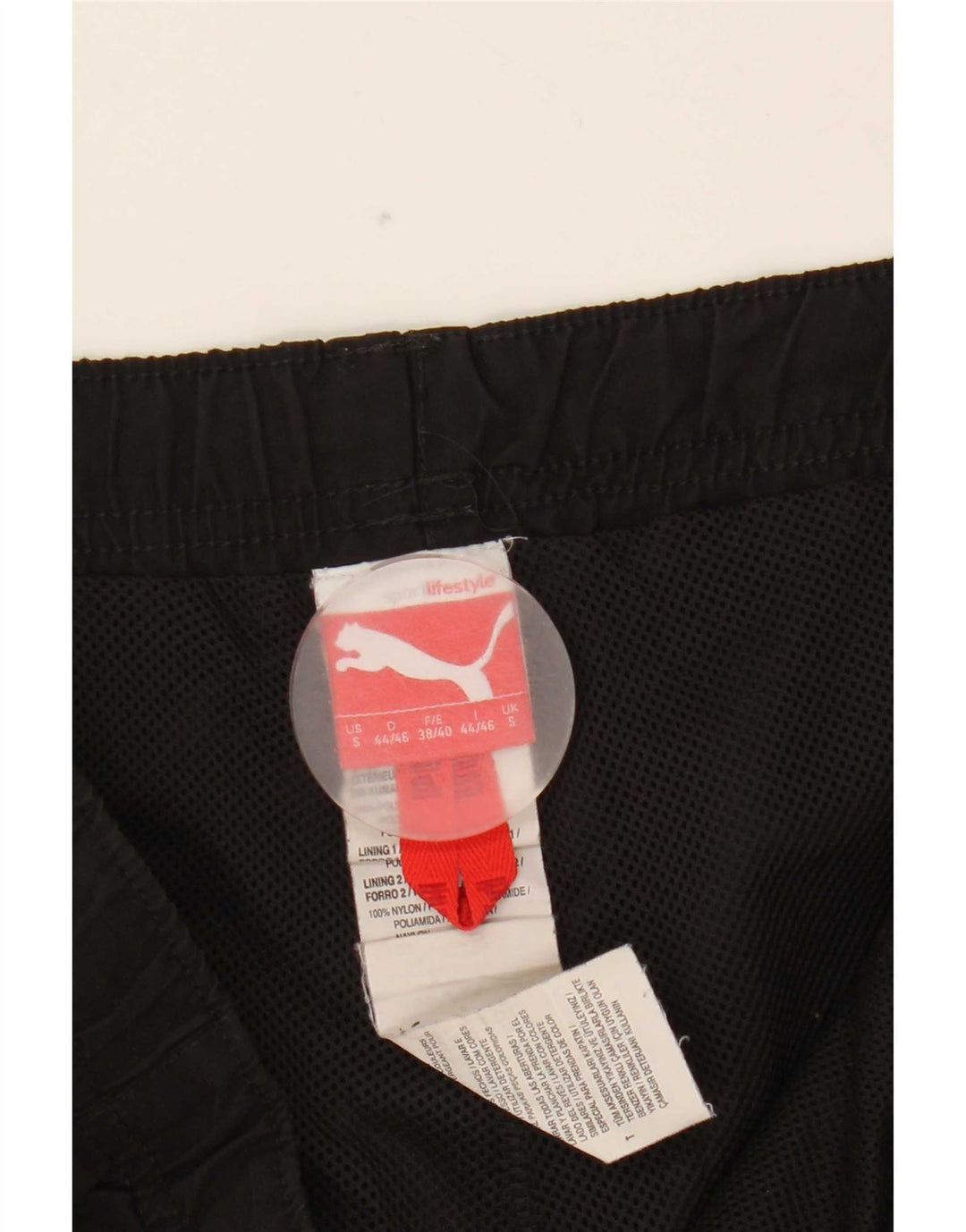Pantaloni da tuta da uomo Puma Joggers piccoli in poliestere nero