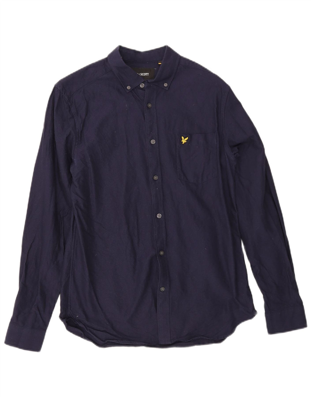 Camicia da uomo Lyle & Scott piccola in cotone blu navy