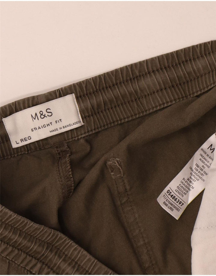 Pantaloni da tuta da uomo Marks & Spencer grandi in cotone verde