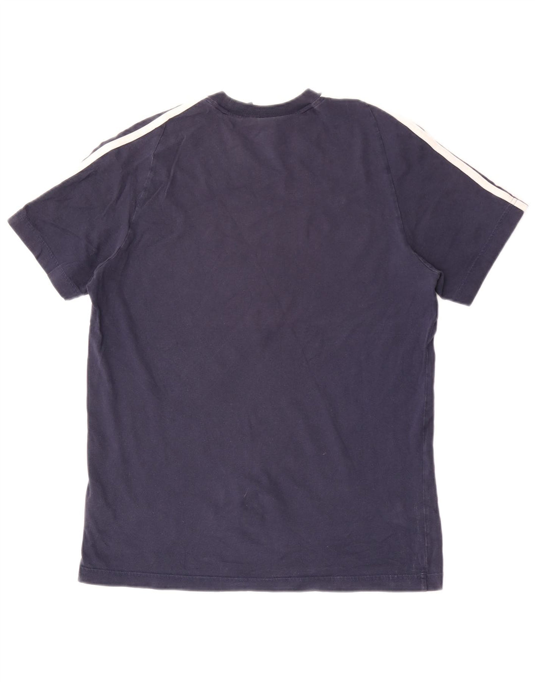 T-shirt da uomo Adidas Top media in cotone blu navy