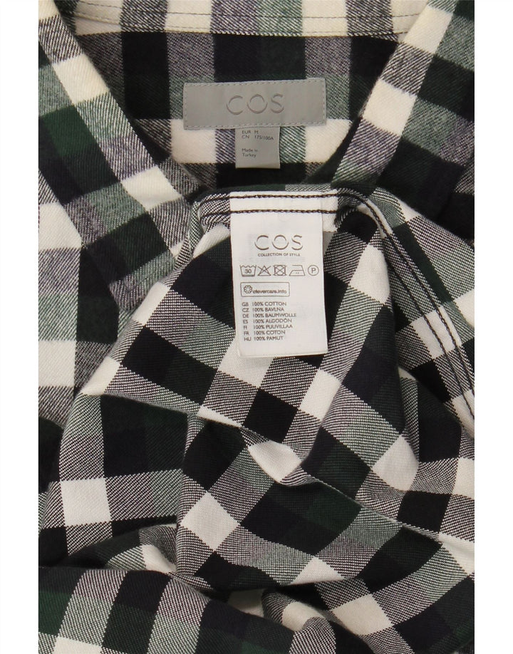 Camicia Cos da uomo in flanella di cotone a quadri verde medio