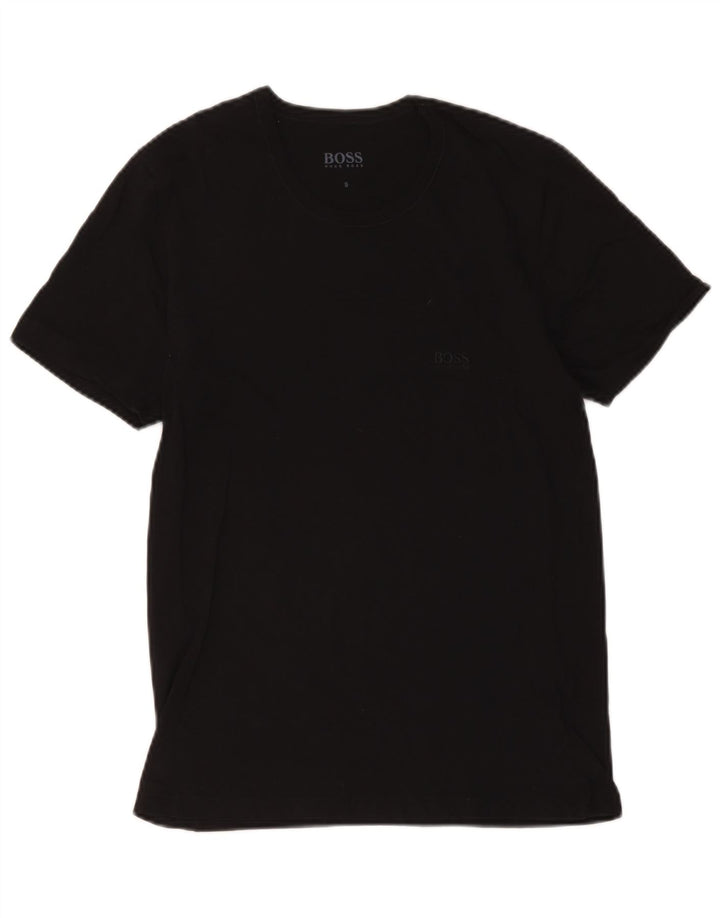 Hugo Boss Mens T-Shirt Top Small Black Cotton