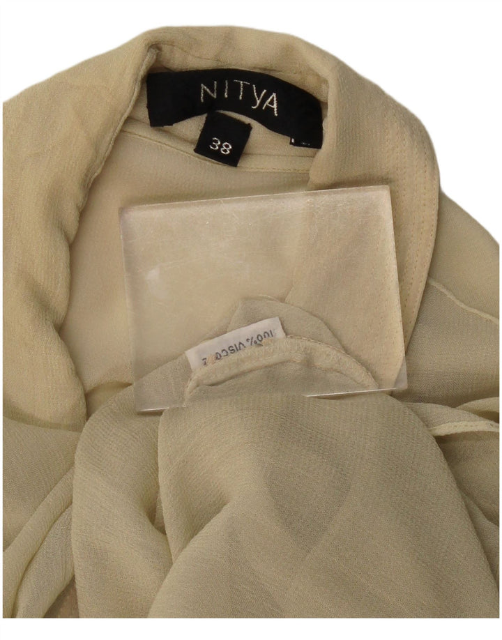 Camicetta camicia trasparente da donna Nitya EU 38 Viscosa beige medio