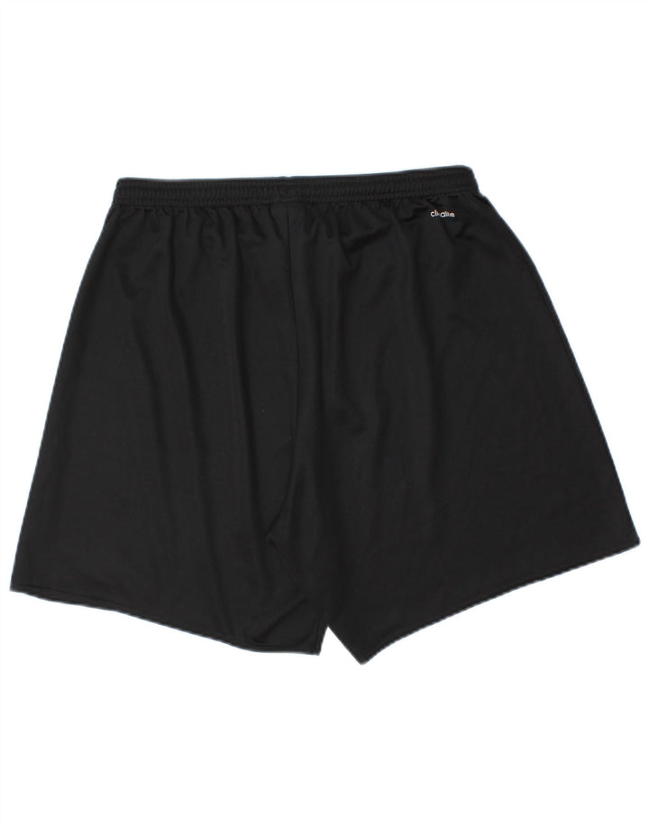Pantaloncini sportivi da uomo Adidas grandi in poliestere nero