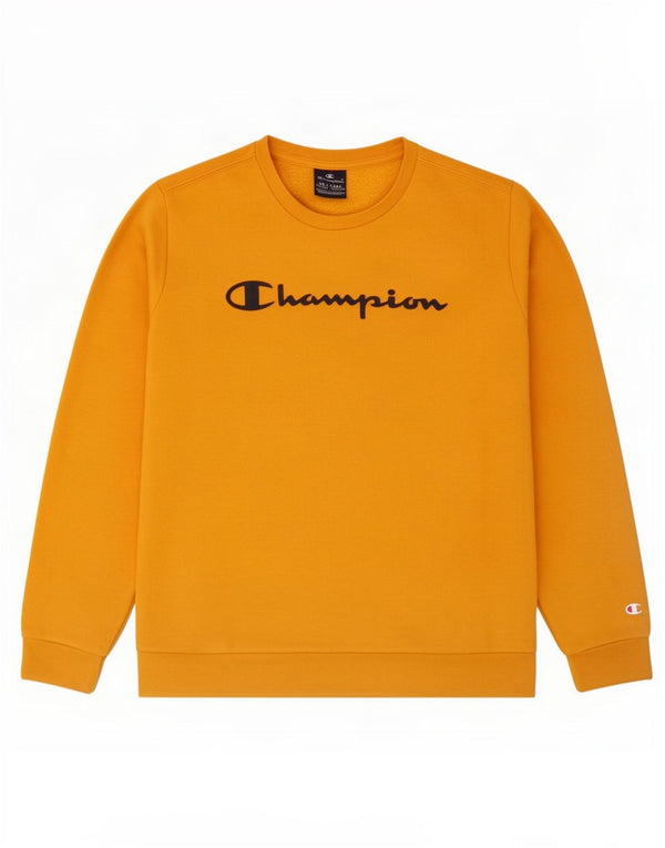 Felpa Champion da bambino, 15-16 anni, 2XL, cotone giallo
