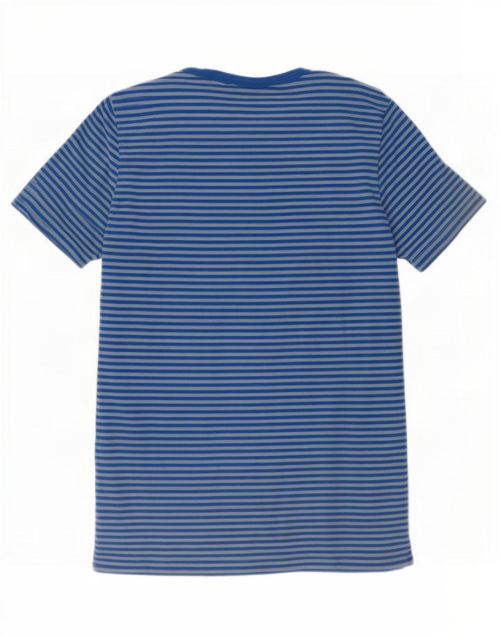 T-shirt da donna G-Star Top in cotone gessato blu medio