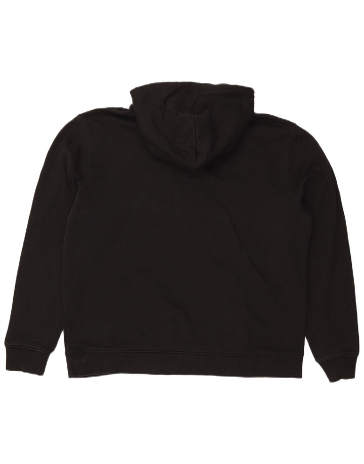 TOMMY HILFIGER Felpa con cappuccio da uomo XL in cotone nero