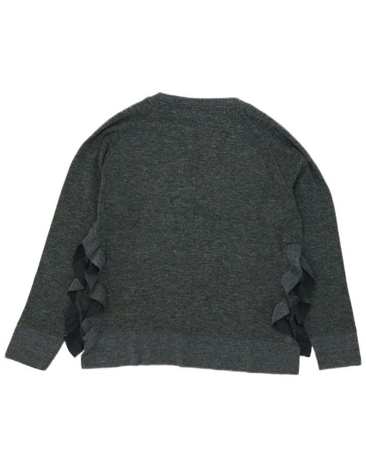 Maglione maglione girocollo da donna Zara UK 14 verde medio