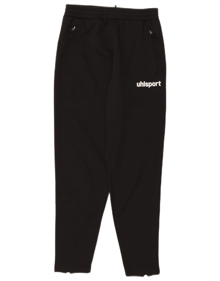 Pantaloni da tuta con grafica da uomo Uhlsport piccoli in poliestere nero