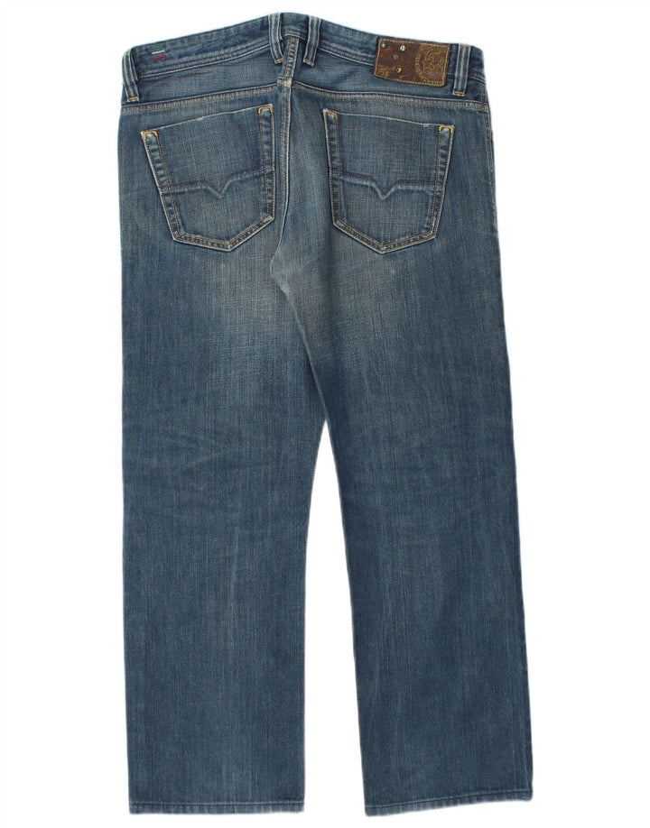 Jeans dritti da uomo Diesel W33 L28 cotone blu