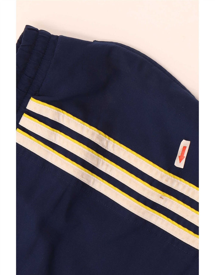 Pantaloncini sportivi da uomo Adidas Large in poliestere blu navy